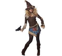 California Costumes 01439L Creepy Scarecrow Adult Sized Costumes, Brown, Large