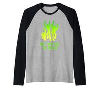 Creepy Scary Halloween Zombies Not Resting in Peace Raglan Baseball Tee