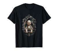 Creepy Scary Murder Doll Halloween Killer Puppet T-Shirt