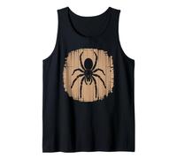 Creepy Spider Horror Arachnid Graphic for Spider Lovers Tank Top