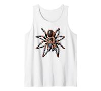 Creepy Spider Horror Arachnid Graphic for Spider Lovers Tank Top