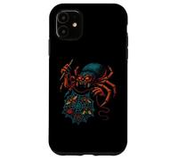 Creepy Spider Sewing Dark Web Artwork Case for iPhone 11