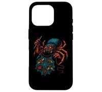 Creepy Spider Sewing Dark Web Artwork Case for iPhone 16 Pro