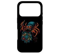 Creepy Spider Sewing Dark Web Artwork Case for iPhone 17 Pro