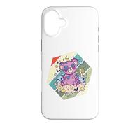 Creepy Teddy spooky cute gothic stitched teddy skulls Bones Case for iPhone 16 Plus