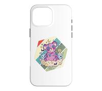 Creepy Teddy spooky cute gothic stitched teddy skulls Bones Case for iPhone 16 Pro Max