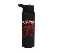 Creepy Weird Mothman Cryptozoology Scary Cool Retro Cryptid Stainless Steel Insulated Water Bottle