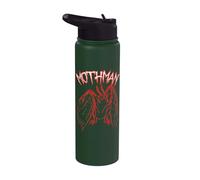 Creepy Weird Mothman Cryptozoology Scary Cool Retro Cryptid Stainless Steel Insulated Water Bottle