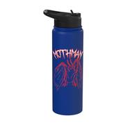 Creepy Weird Mothman Cryptozoology Scary Cool Retro Cryptid Stainless Steel Insulated Water Bottle