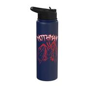 Creepy Weird Mothman Cryptozoology Scary Cool Retro Cryptid Stainless Steel Insulated Water Bottle