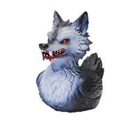Creepy Wolf Duck Sculpture, Resin Fantasy Ornament, Halloween Gothic Display Figure with Character Inspired Feature, Decorative Collectible Accessory, Mantel Use for Party and Seasonal Decoration