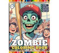 Creepy Zombie Coloring Book Gift for Kids Young Boys Girls Teens Children 50 Pages Single Sided Spooky Coloring Activity Book Cute Scary Horror ... Relaxation Coloring Book for Holiday Season