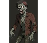 Creepy Zombie Notebook - Horror Themed Journal: Great for journaling, sketching, or writing notes