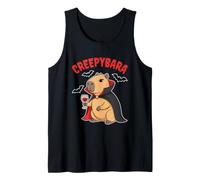 Creepybara Capybara Vampire Funny Halloween Scary Animal Tank Top