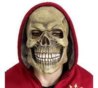 CreepyParty Halloween Costume Party Latex Full Head Scary Mask Skull Head Horror Face Masks Grim Reaper Dress Up Fancy Dress