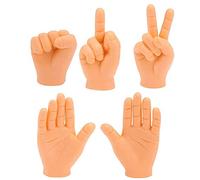 CreepyParty Tiny Hands Miniature Finger Puppets - Mini Finger Hands Rock-Paper-Scissors Yeah Fist Tiktok Toys (5 Pcs)