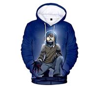 Creepypasta Hoodie Unisex, Cosplay Pullover Ticci Toby Sweatshirt Halloween Costumes for Men/Women (XXS-4XL)