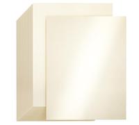 CREGEAR 25 Sheets Cream Shimmer Cardstock, 8.5 x 11 Cardstock Paper, Pearlescent Card Stock Printer Paper, Metallic Cards for Christmas Card Making, Invitations, DIY Crafts, Thick Cards 92lb/250gsm