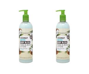 Creightons Body Bliss Coconut Water Hand And Body Lotion (400ml) - Contains 90%+ Naturally Derived Ingredients, Cruelty Free, Vegan Friendly & Paraben Free (Pack of 2)