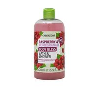 Creightons Body Bliss Raspberry and Pomegranate Bath and Shower Gel (500ml) - with 90% Naturally Derived Ingredients. Cruelty Free. Vegan Friendly.