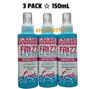 Creightons Frizz No More Instant Curls Revitalising Spray 3 x 150ml Glossy Shine