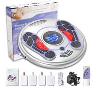 Creliver Medical Foot Blood Stimulator Circulation with EMS & TENS, Foot Massager Machine with 99 Intensity Levels, Fight Leg Aches Pains and Swelling, Health for Neuropathy, Gifts for Elderly