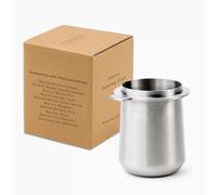 Crema Coffee Products | 54mm Dosing Cup | Brushed Silver | 100% Stainless Steel | Espresso Coffee Dosing Cup | Fits 54mm Breville Portafilters