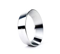 Crema Coffee Products | 54mm Espresso Dosing Funnel/Ring | Silver | Fits 54mm Breville Portafilter | 54mm | Silver