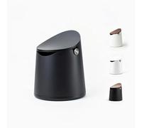 CREMA COFFEE PRODUCTS The Arc Knock Box | Holds 12-16 pucks | Elegant Design | Crema Coffee Products (Black Plastic Lid)