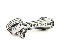 Crema The Crop Barista Tamper Coffee Lovers Metal Enamel Pin Badge
