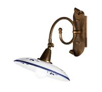 Cremasco Rustic Bassano wall light blue