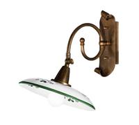 Cremasco Rustic Bassano wall light green