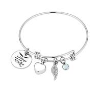 Cremation Bracelets For Ashes Birthstone Urn Jewelry Cuff Bangle Ash Holders As Keepsake