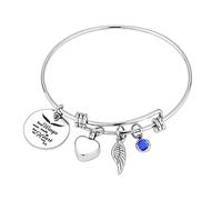 Cremation Bracelets For Ashes Birthstone Urn Jewelry Cuff Bangle Ash Holders As Keepsake