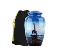 Cremation Guitar Urns for Human Ashes Adult Male Female - Urns for Men Women Human Ashes, with Valvet Bag - Dog Cat Pet Memorial Urn, Keepsake Box (6 x 6 x 10.5)