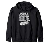 Cremation Is My Last & Only Hope For A Smoking Hot Body Mens Zip Hoodie