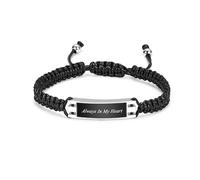 Cremation Jewelry for Ashes Urn Cuff Bangle Rope Bracelet for Men Women Cremation Bracelet for Pet Ashes Keepsake Memorial Ash Bracelet Gifts (Style1-Always In My Heart)
