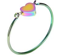 Cremation Jewelry Heart Urn Bracelet for Ashes - Stainless Steel Memorial Bangle Keepsake - Gifts for Women Girls