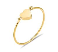 Cremation Jewelry Heart Urn Bracelet for Ashes Stainless Steels Heart Ashes Bracelet Bangle Memorial Cremation Bracelet Ashes Keepsake Jewelry Gifts for Women Girls Loss of Ones (Gold)
