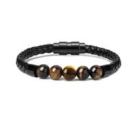 Cremation Jewelry Lava Stone Urn Bracelet for Ashes for Women Men Chakra Healing Balancing Genuine Leather Memorial Bracelets