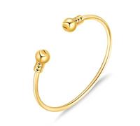 CREMATION JEWELRY Stainless Steel Ashes Keepsake Cuff Bangle Opening Bracelet for Women and Men - Double Urn to Hold Ashes, 60 mm, 316L, strontium titanate