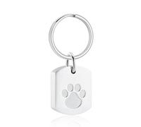 Cremation Jewelry Urn Keychain for Pet Human Ashes Dog Cat Keepsake Memorial Urn Keychain Ash Holder for Women Men (Silver-C)