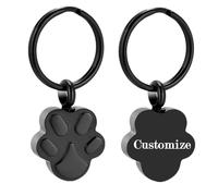 Cremation Jewelry Urn Keychain for Pet Human Ashes Dog Cat Keepsake Memorial Urn Keychain Ash Holder for Women Men (Customize)