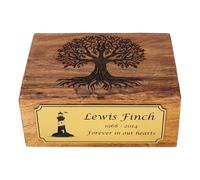 Cremation Memorial Urn for Ashes, Thoughtfully Designed Resting Place for Pets and Human Adults, A Tribute Honoring Love, Remembrance - Tree Life Plaque 3, Small (6”x4”x3”) - 40 lbs or 18 Kg