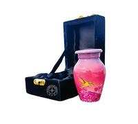 Cremation Mini Keepsake Urn for Female & Male Ashes Adult Beautiful and Timeless Find Comfort Everytime You Look at This Urn Humming Bird - with Black Box