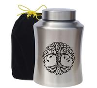 Cremation Urn for Ashes for Adults up to 160lbs Tree of Life Funeral Burial Urns Satin Bag for Human Ashes