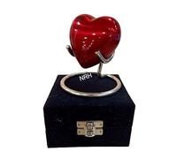 Cremation Urn for Ashes Keepsake Red Heart Urn with Black Box with Stand Mini Pet Memorial urn for Your Loved one