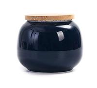 Cremation Urn for Ashes Memorial Hall Pet Urns Ashes,Cinerary Casket,Small Pet Souvenirs For Cats And Dogs, Handcrafted Bamboo Can Lid Ceramics Moisture ProofCorrosion Protection Seal Display At Hom