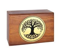 Cremation Urn for Ashes, Timeless Resting Place for Pets & Human Adults, A Handmade Memorial, Preserving Their Presence With Deep Meaning - Tree Life Plaque 2 Large (9"x7"x4") - 170 lbs or 75 Kg