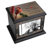 Cremation Urn for Human Ashes Adult Male or Female - Funeral Memorial With Photo Frame, Wooden Box and Casket for Men Women, Burial for Adults Up to 200 IBS